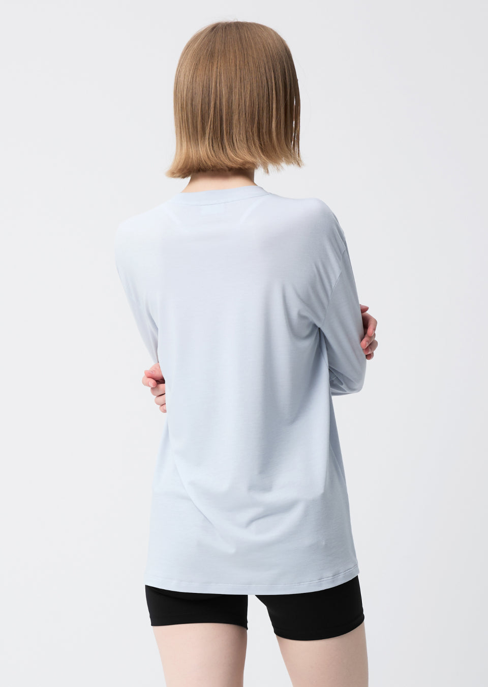 Loose One-Slit Long Sleeve