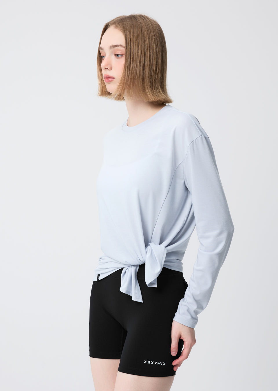 Loose One-Slit Long Sleeve