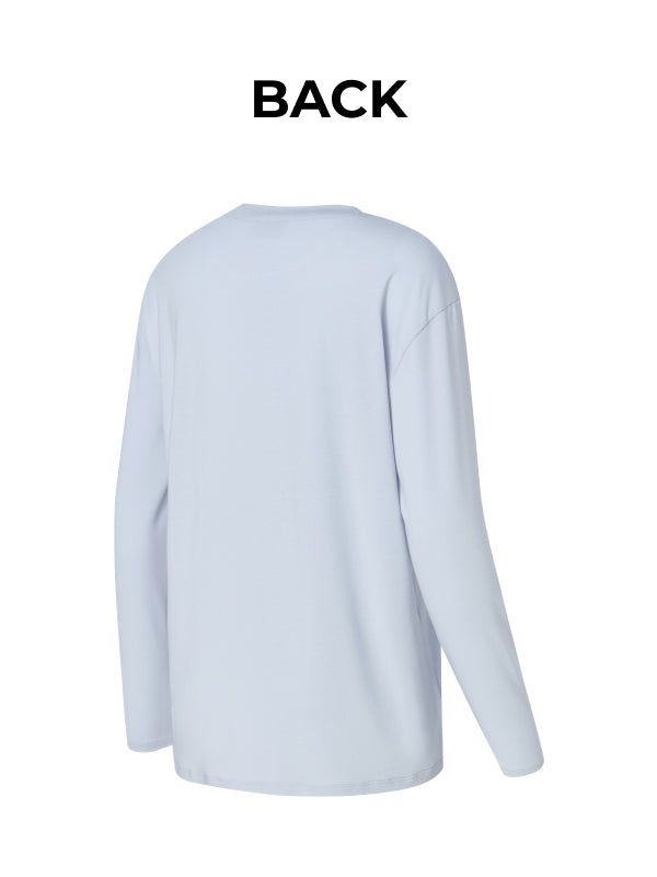 Loose One-Slit Long Sleeve