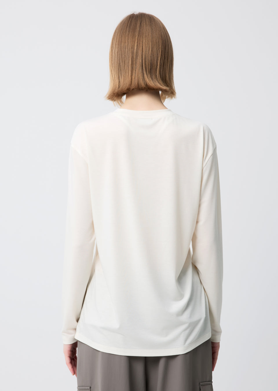 Loose One-Slit Long Sleeve
