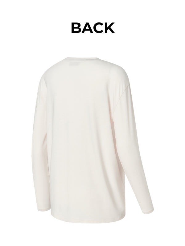Loose One-Slit Long Sleeve