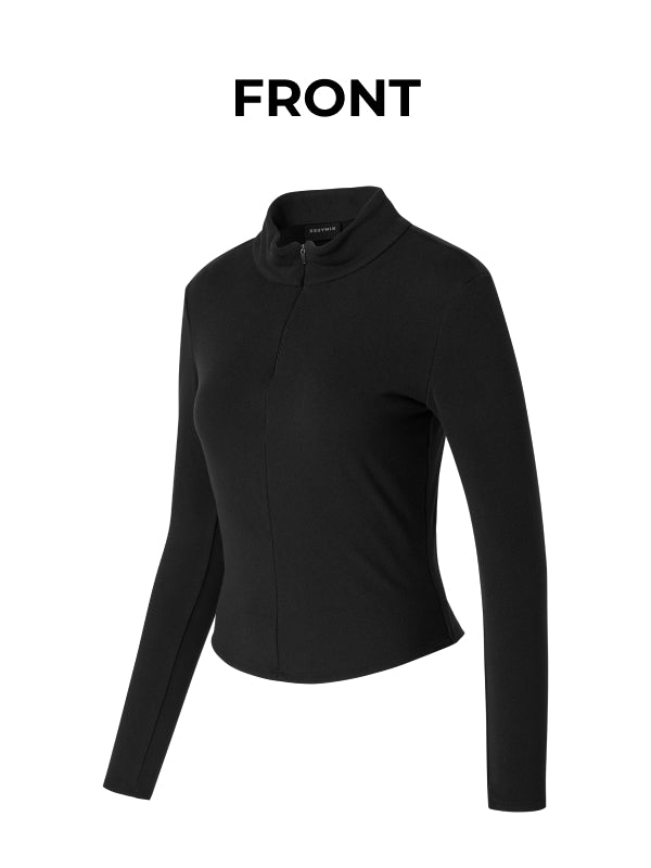 Warm Smooth Half-Zip Long Sleeve