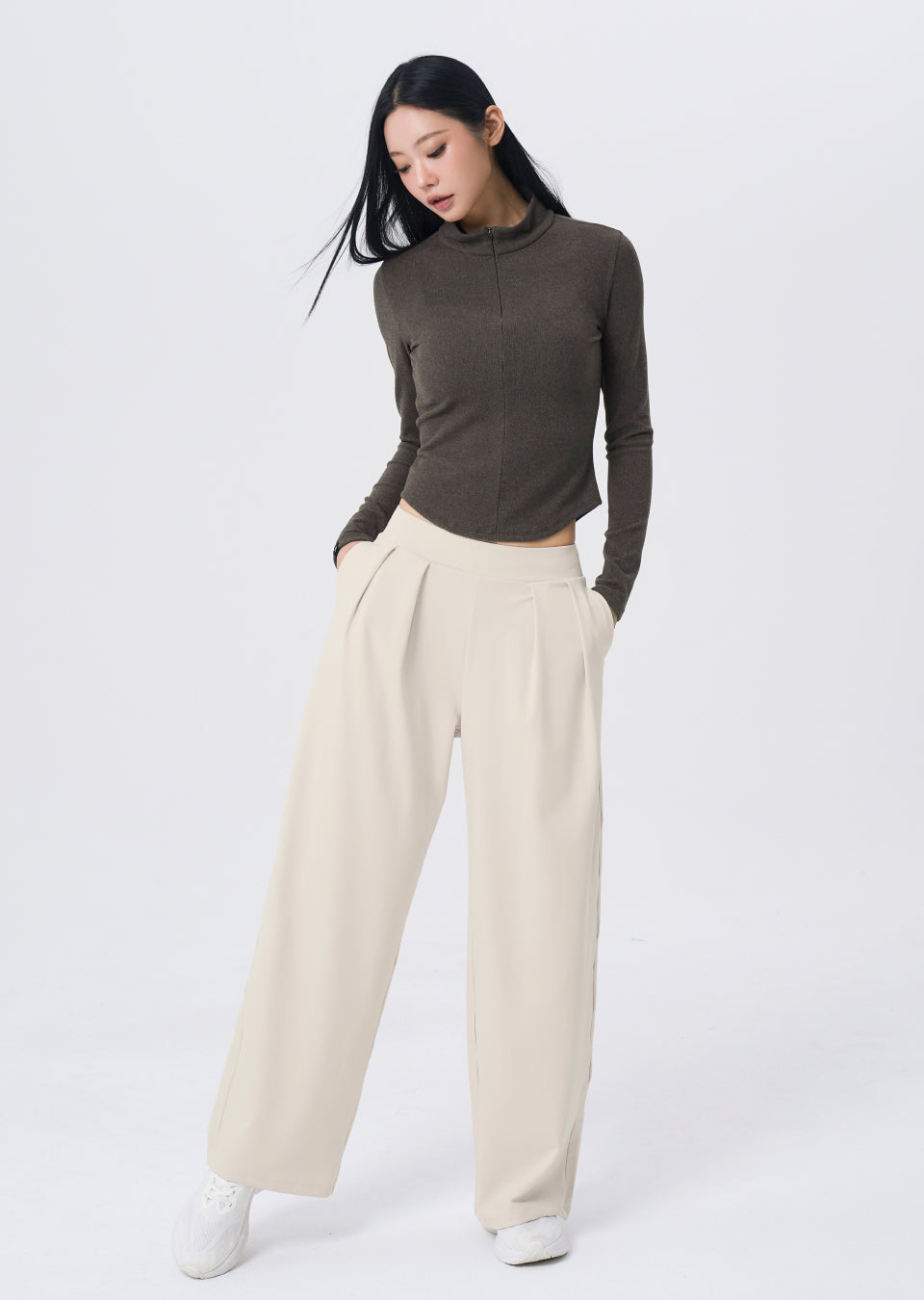 Warm Smooth Half-Zip Long Sleeve
