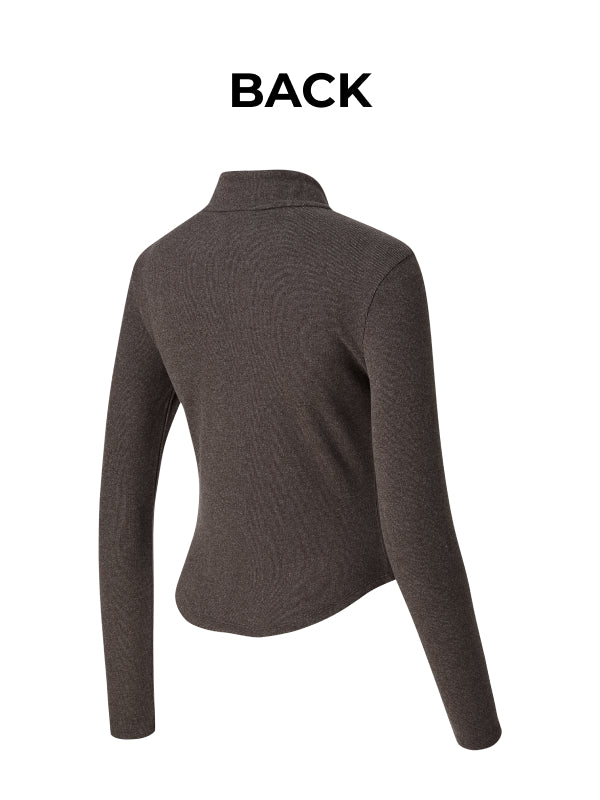 Warm Smooth Half-Zip Long Sleeve