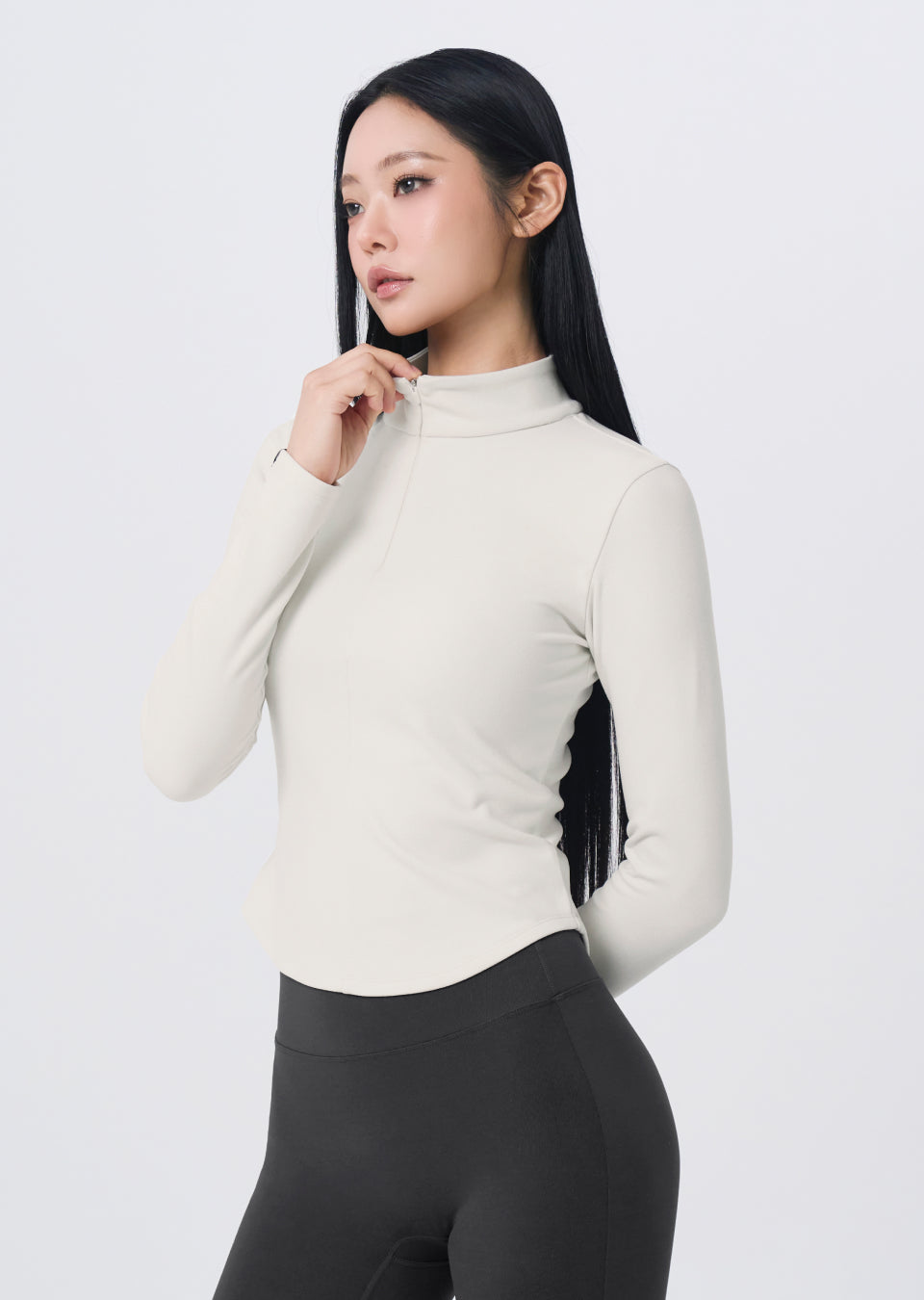 Warm Smooth Half-Zip Long Sleeve