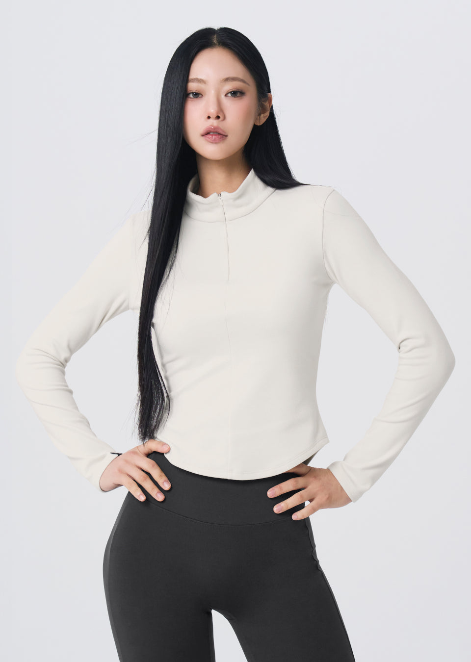 Warm Smooth Half-Zip Long Sleeve