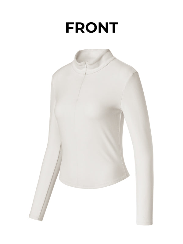 Warm Smooth Half-Zip Long Sleeve