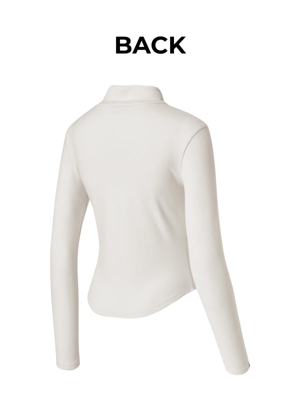 Warm Smooth Half-Zip Long Sleeve