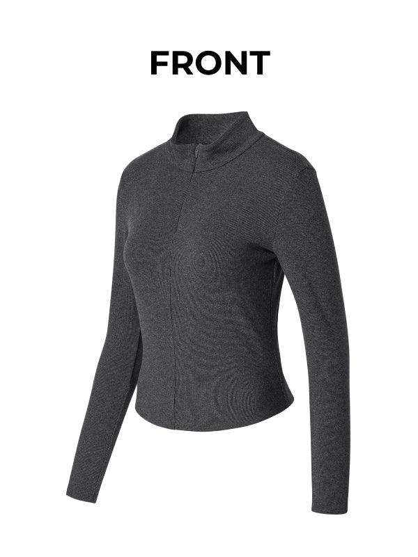 Warm Smooth Half-Zip Long Sleeve