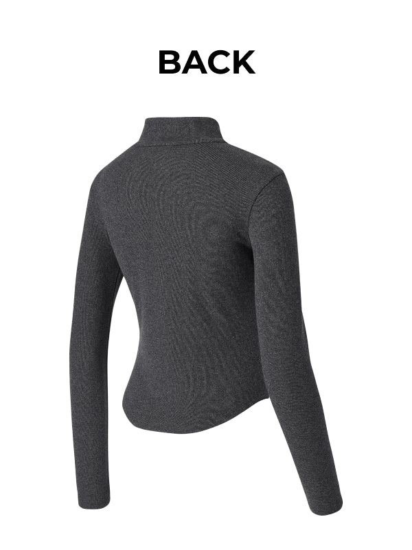 Warm Smooth Half-Zip Long Sleeve
