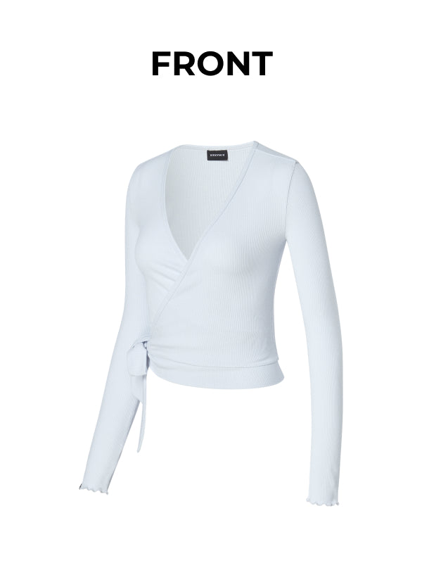 [Go Youn-Jung's Outfit] Ribbed Wrap Cardigan