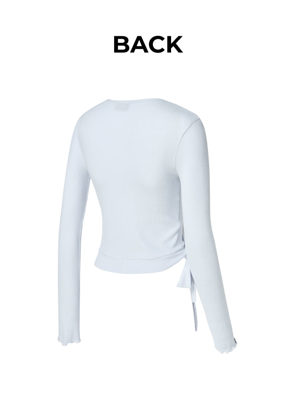 [Go Youn-Jung's Outfit] Ribbed Wrap Cardigan