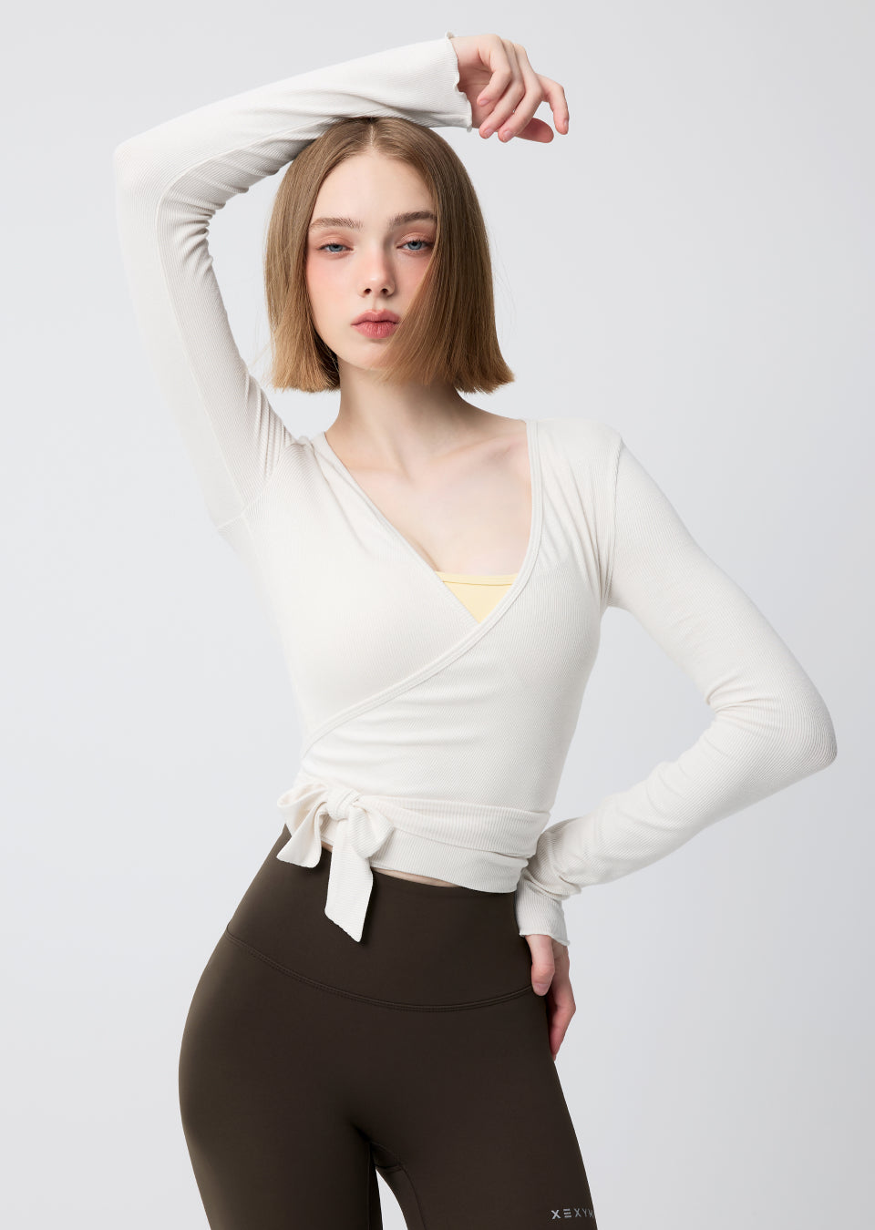 [Go Youn-Jung's Outfit] Ribbed Wrap Cardigan