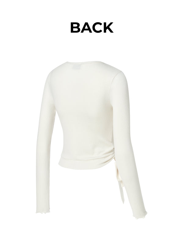 [Go Youn-Jung's Outfit] Ribbed Wrap Cardigan