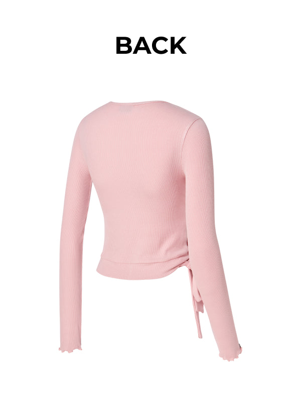 [Go Youn-Jung's Outfit] Ribbed Wrap Cardigan