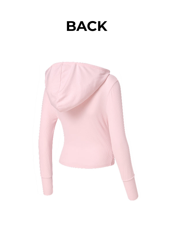 Soft Wrap Shirring Hoodie