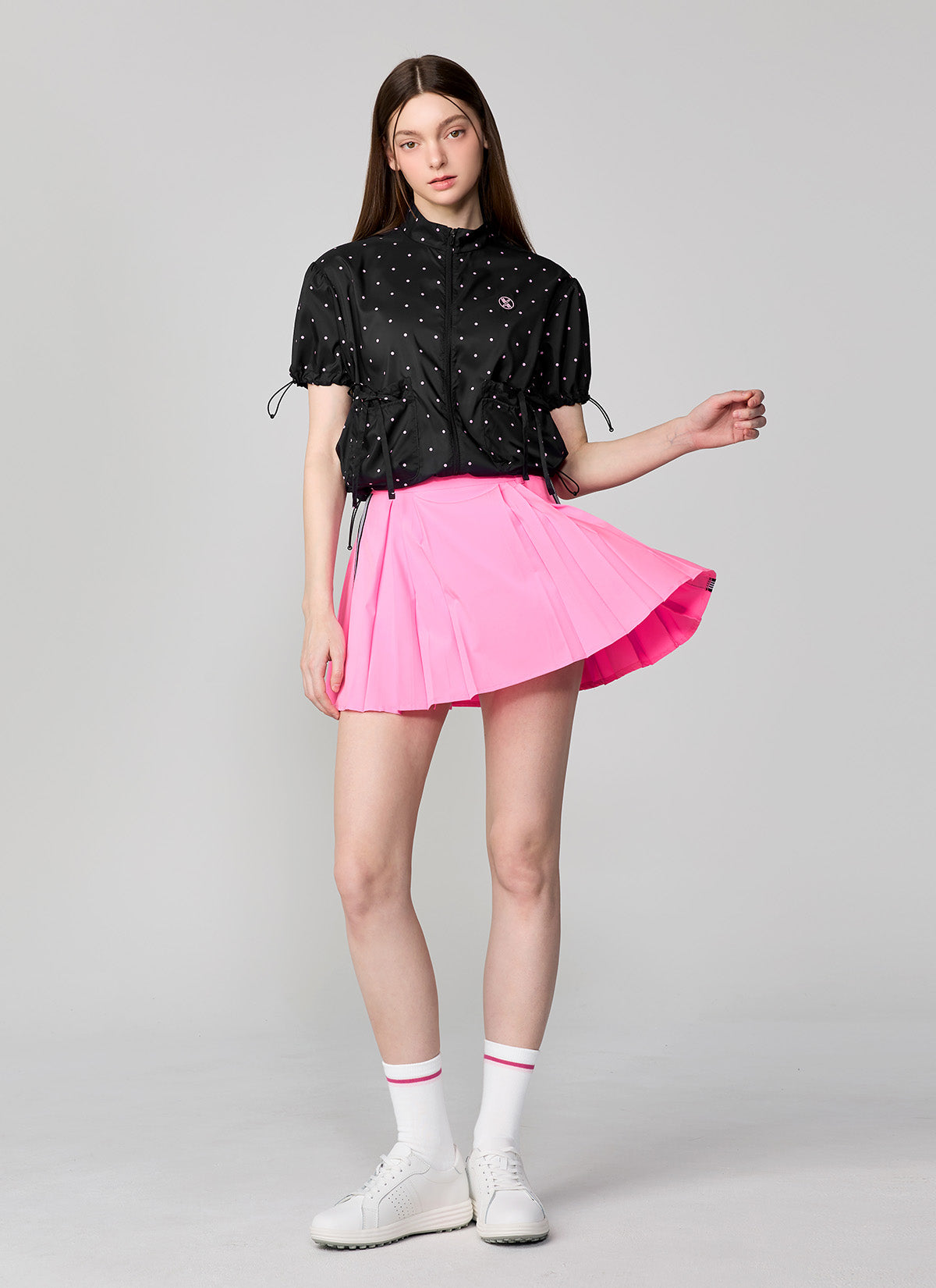 Airy Dot Short Sleeve Jumper
