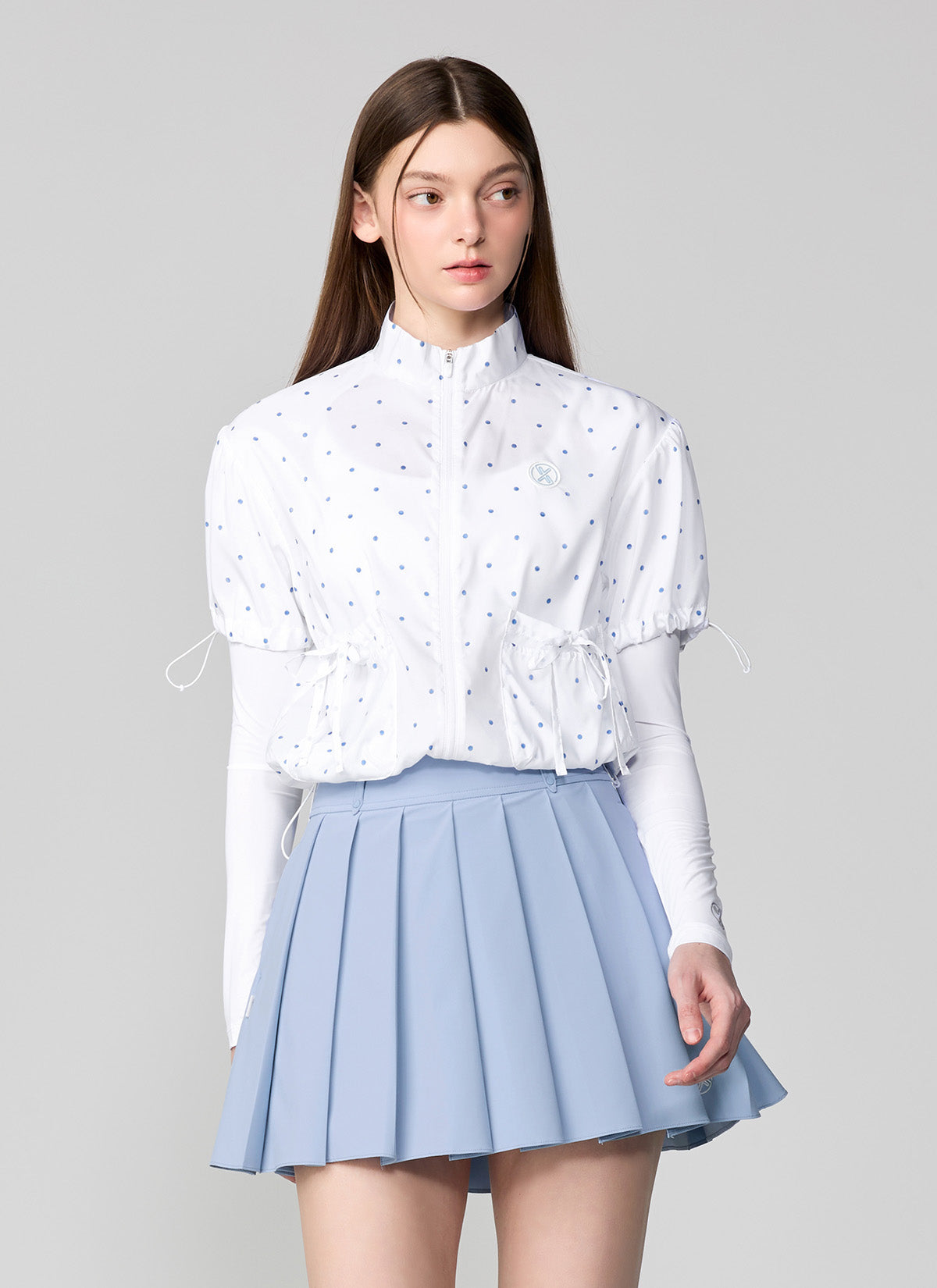 Airy Dot Short Sleeve Jumper