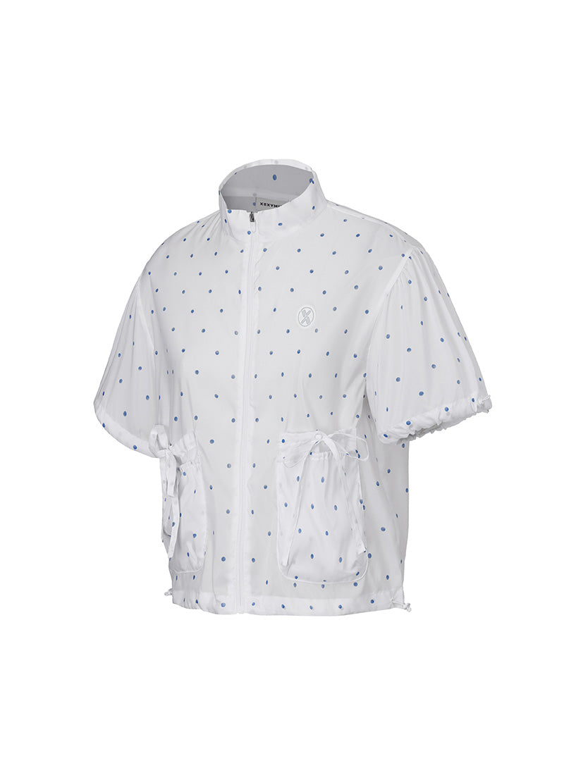 Airy Dot Short Sleeve Jumper