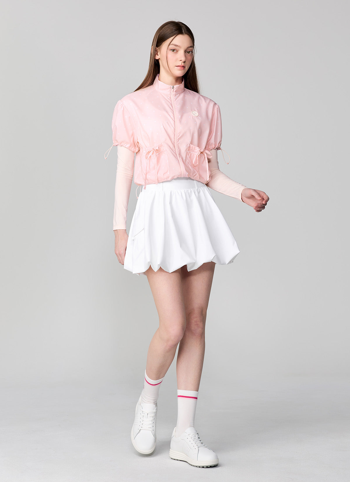 Airy Dot Short Sleeve Jumper