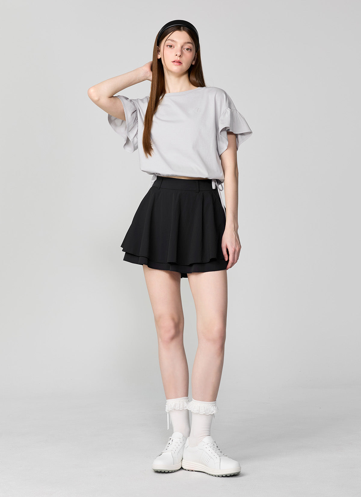 Magic Hole Flared Culotte Skirt