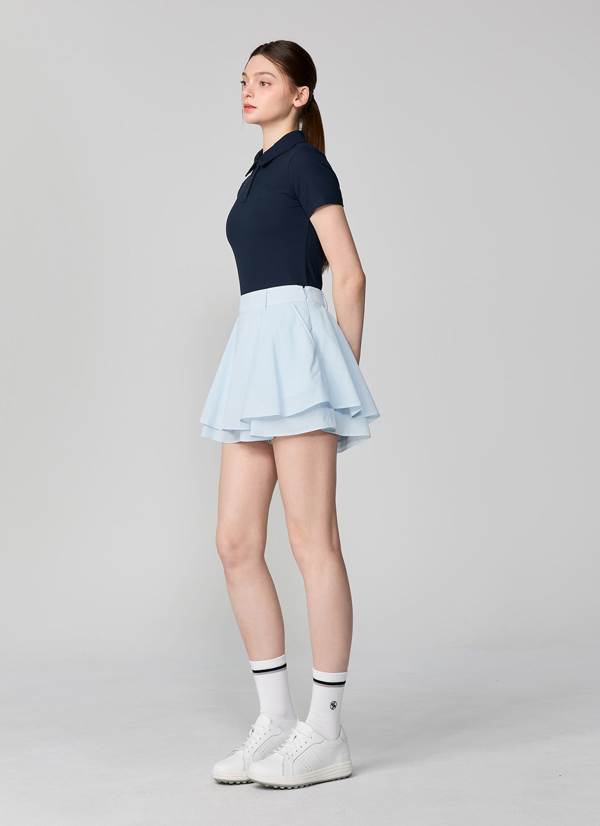 Magic Hole Flared Culotte Skirt