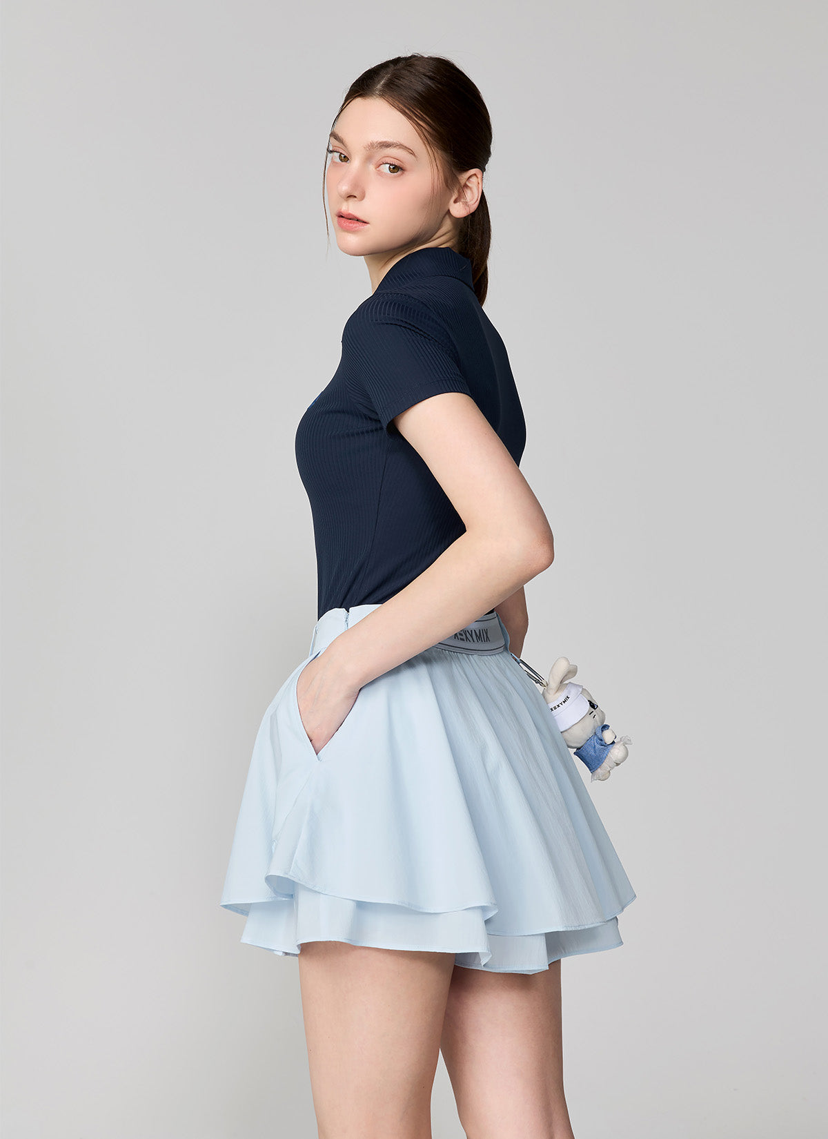 Magic Hole Flared Culotte Skirt