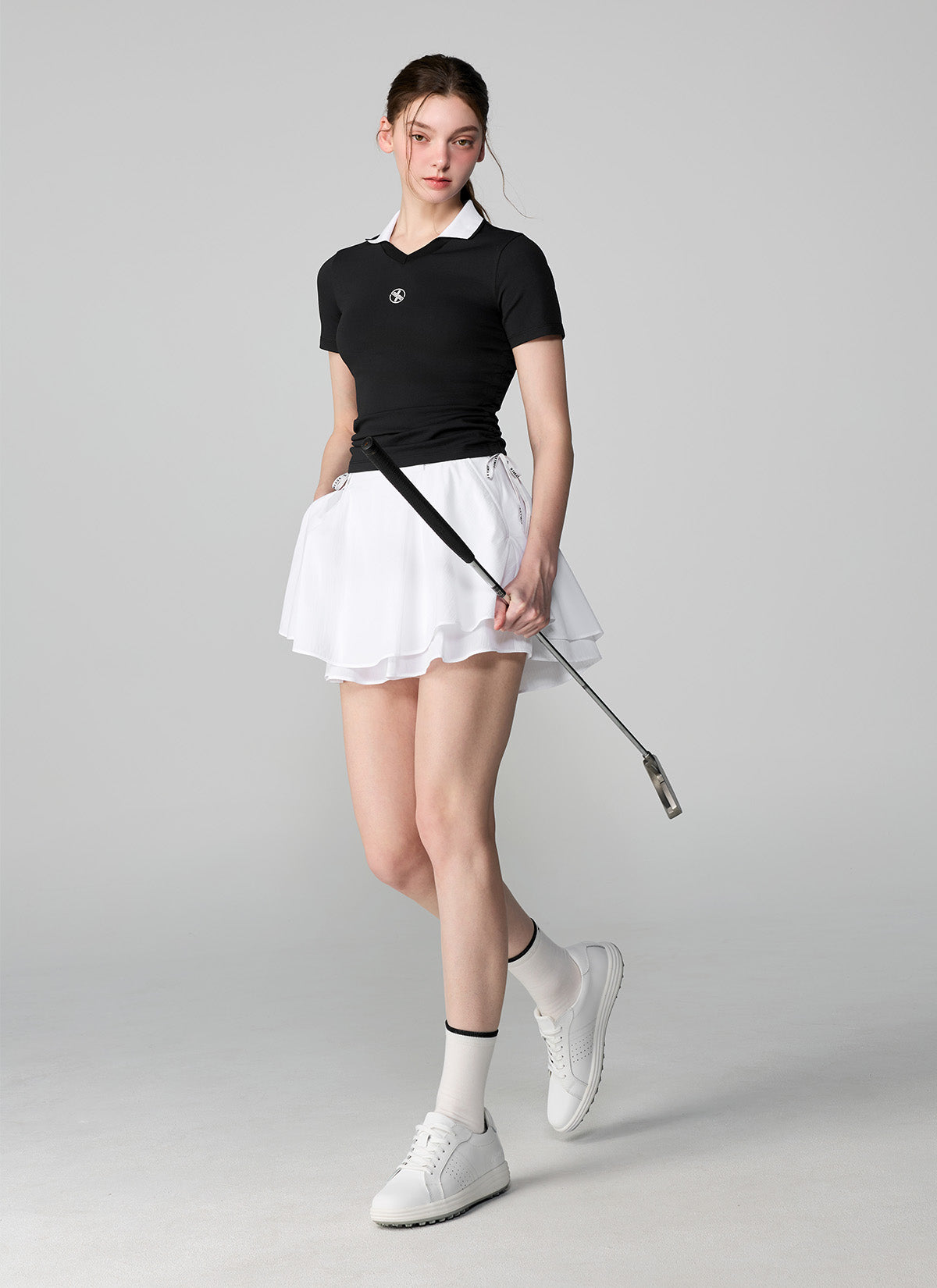 Magic Hole Flared Culotte Skirt