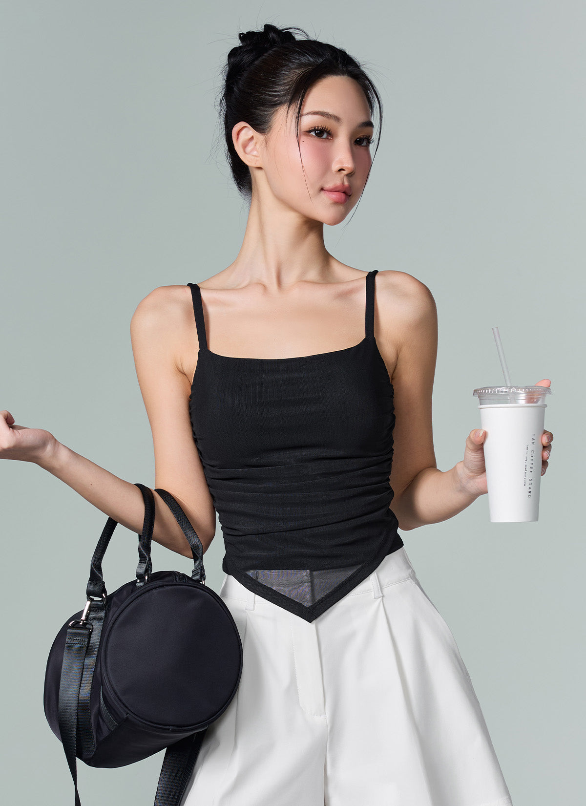 Unbalanced Layered Crop Top