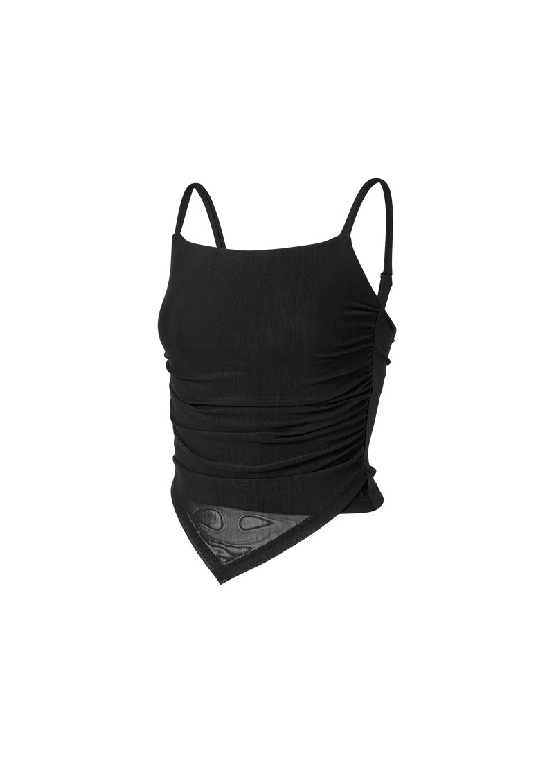Unbalanced Layered Crop Top