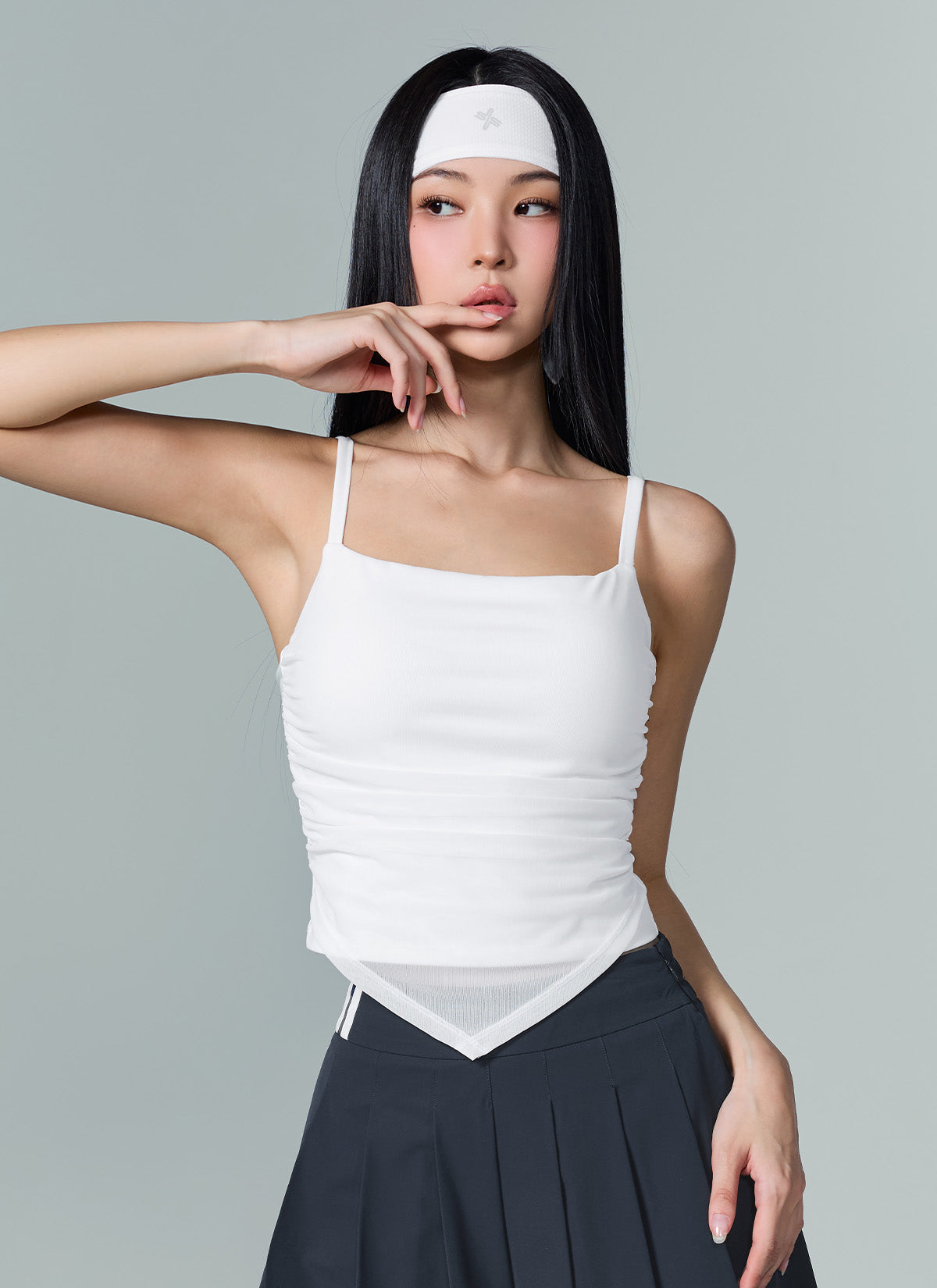 Unbalanced Layered Crop Top