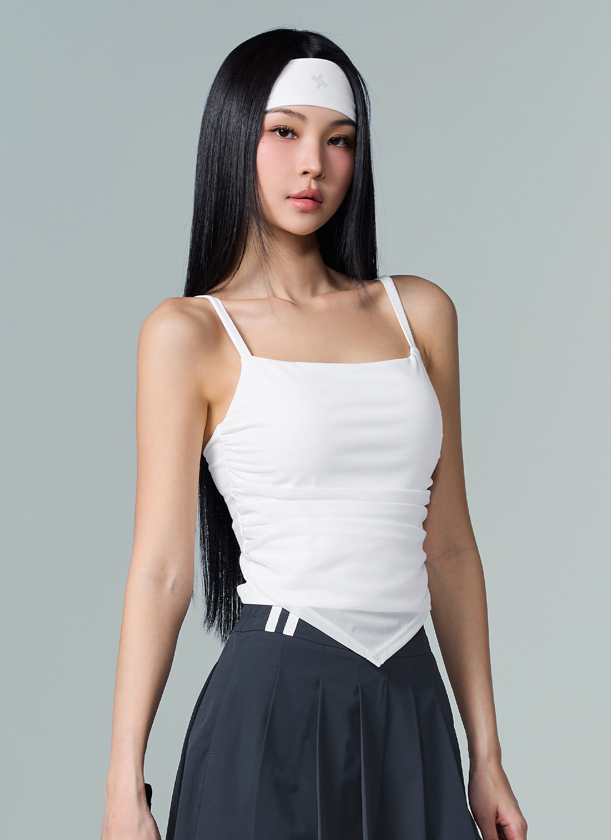 Unbalanced Layered Crop Top