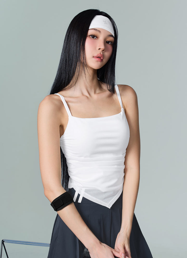 Unbalanced Layered Crop Top