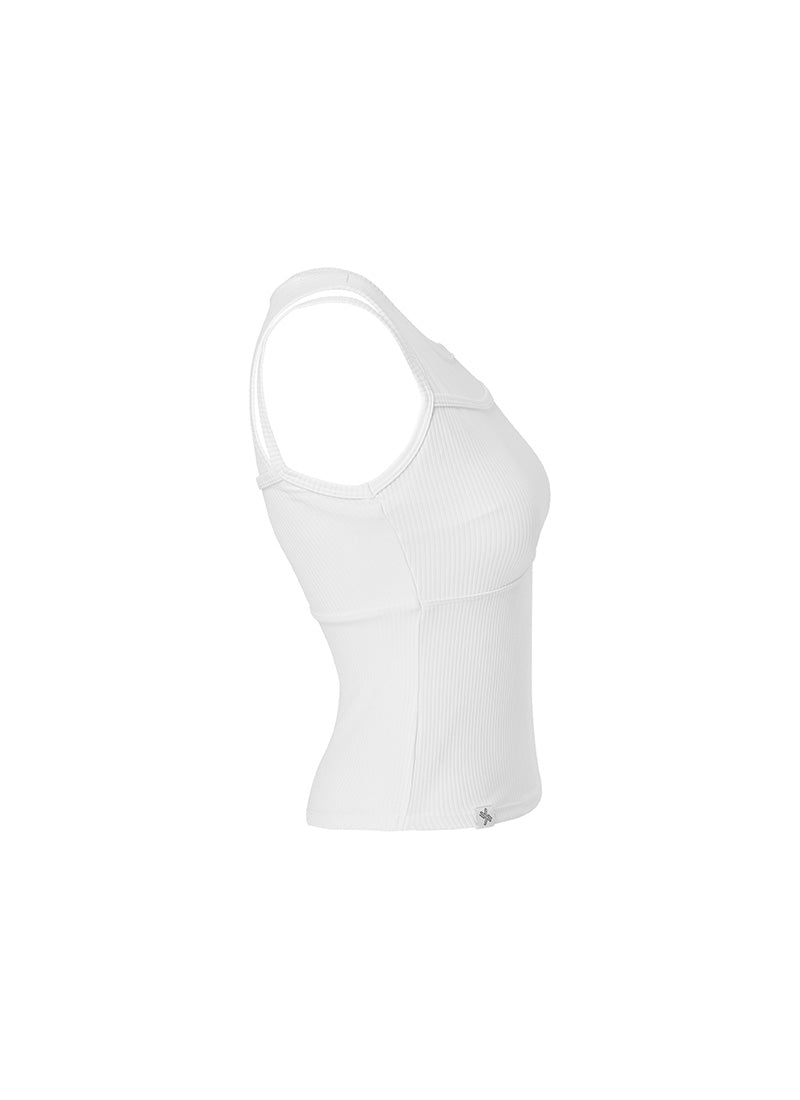 Soft Ribbed Layered Tank Top