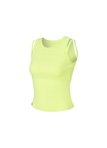 Soft Ribbed Layered Tank Top