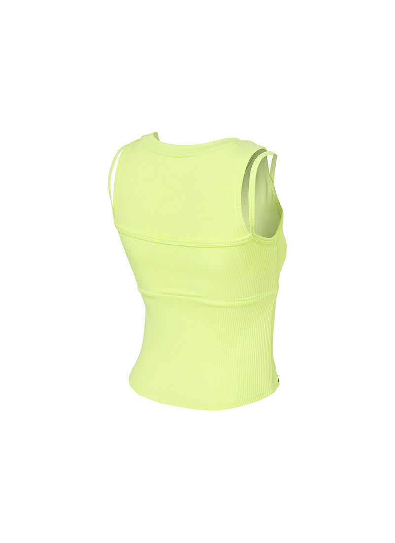 Soft Ribbed Layered Tank Top