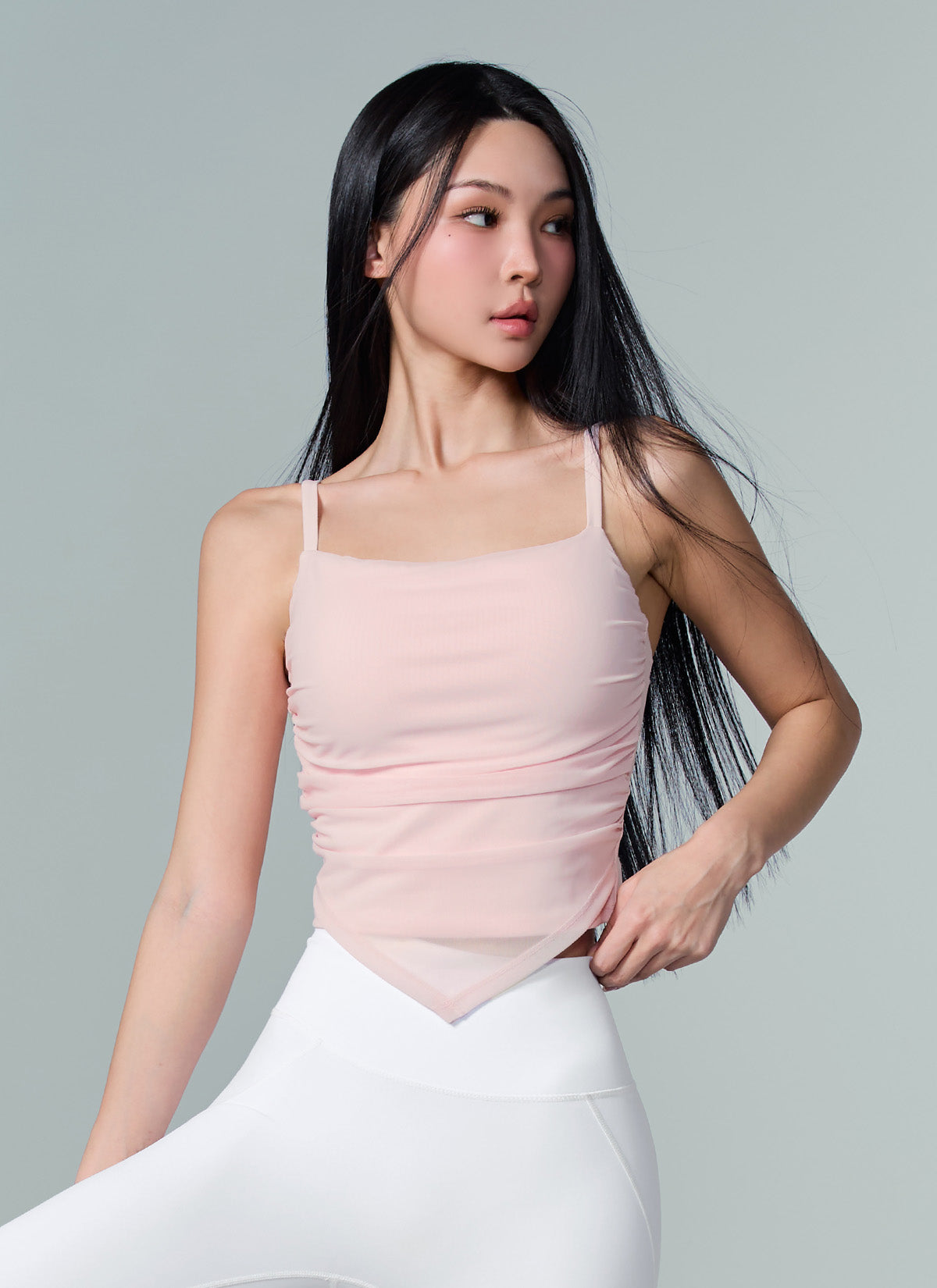 Unbalanced Layered Crop Top