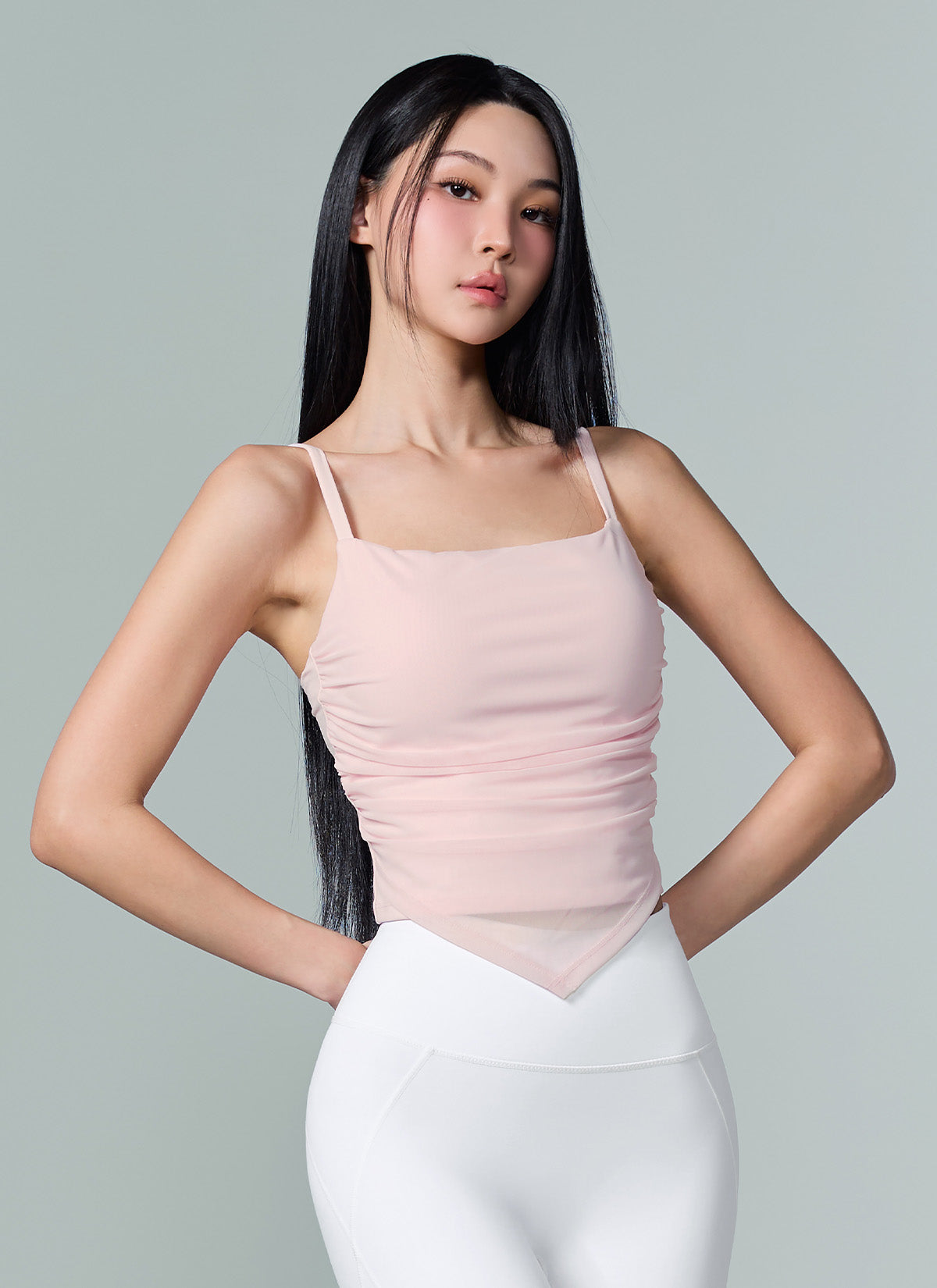 Unbalanced Layered Crop Top