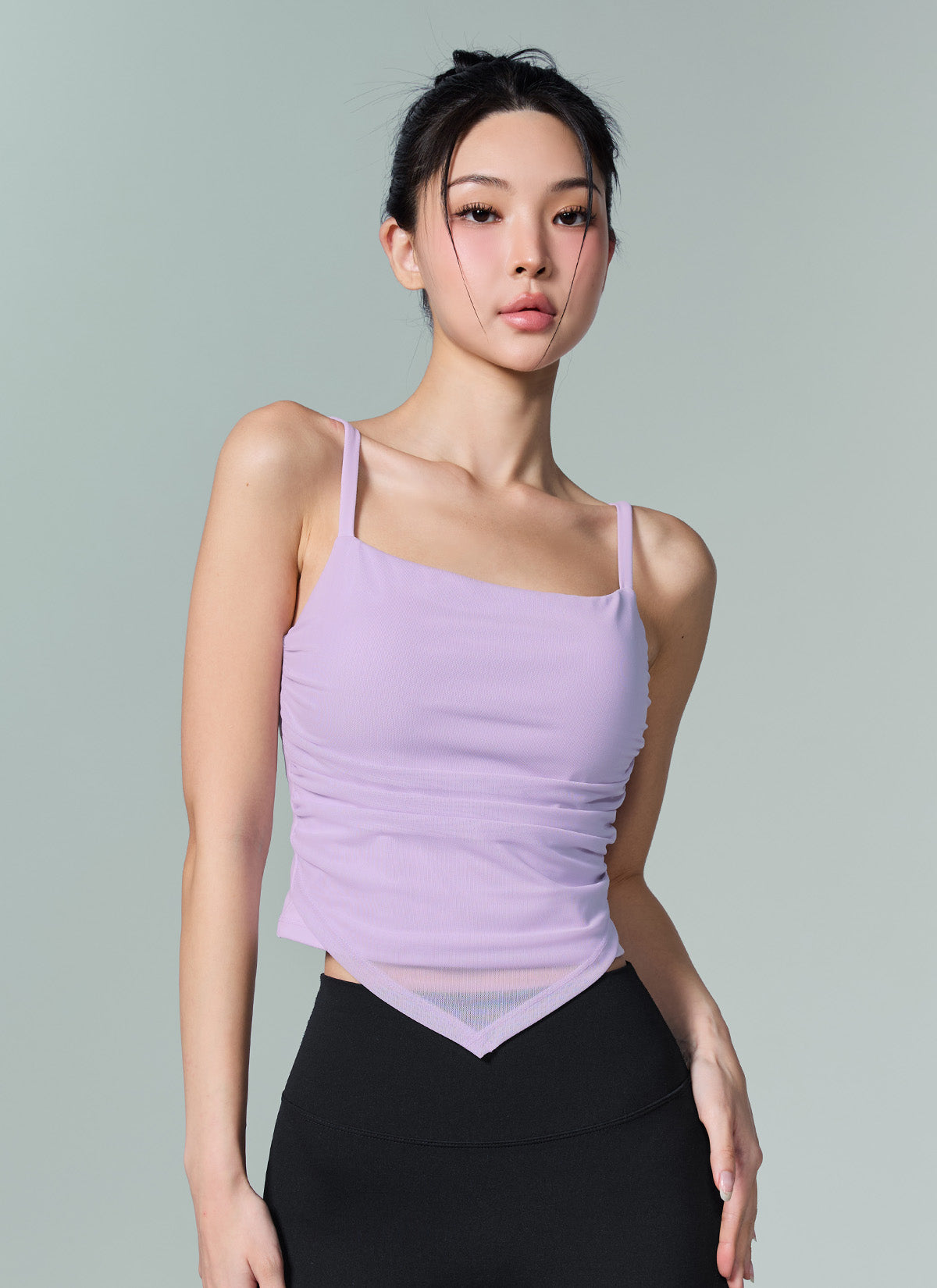 Unbalanced Layered Crop Top
