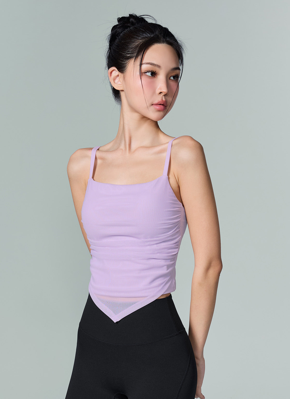 Unbalanced Layered Crop Top
