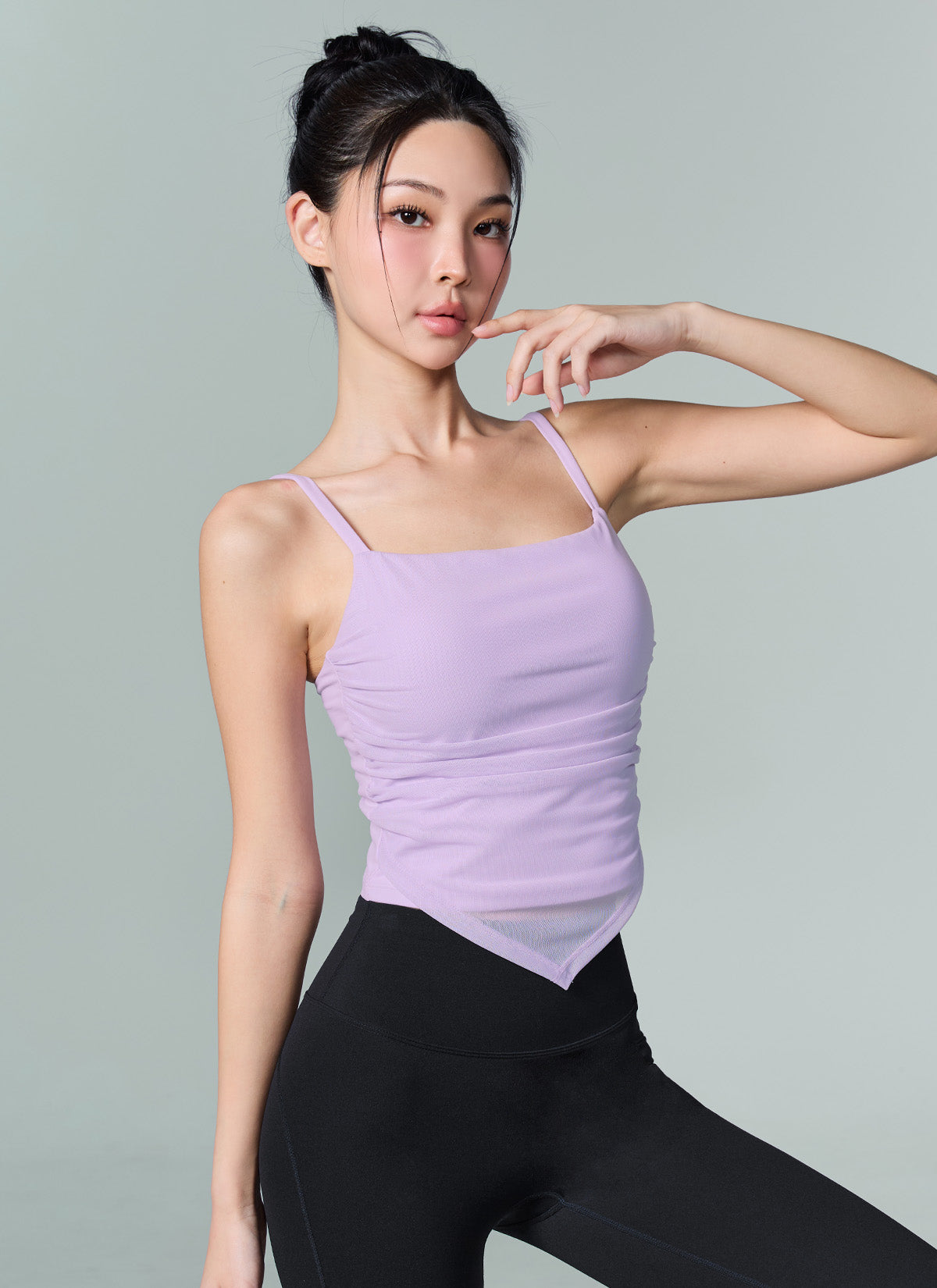 Unbalanced Layered Crop Top