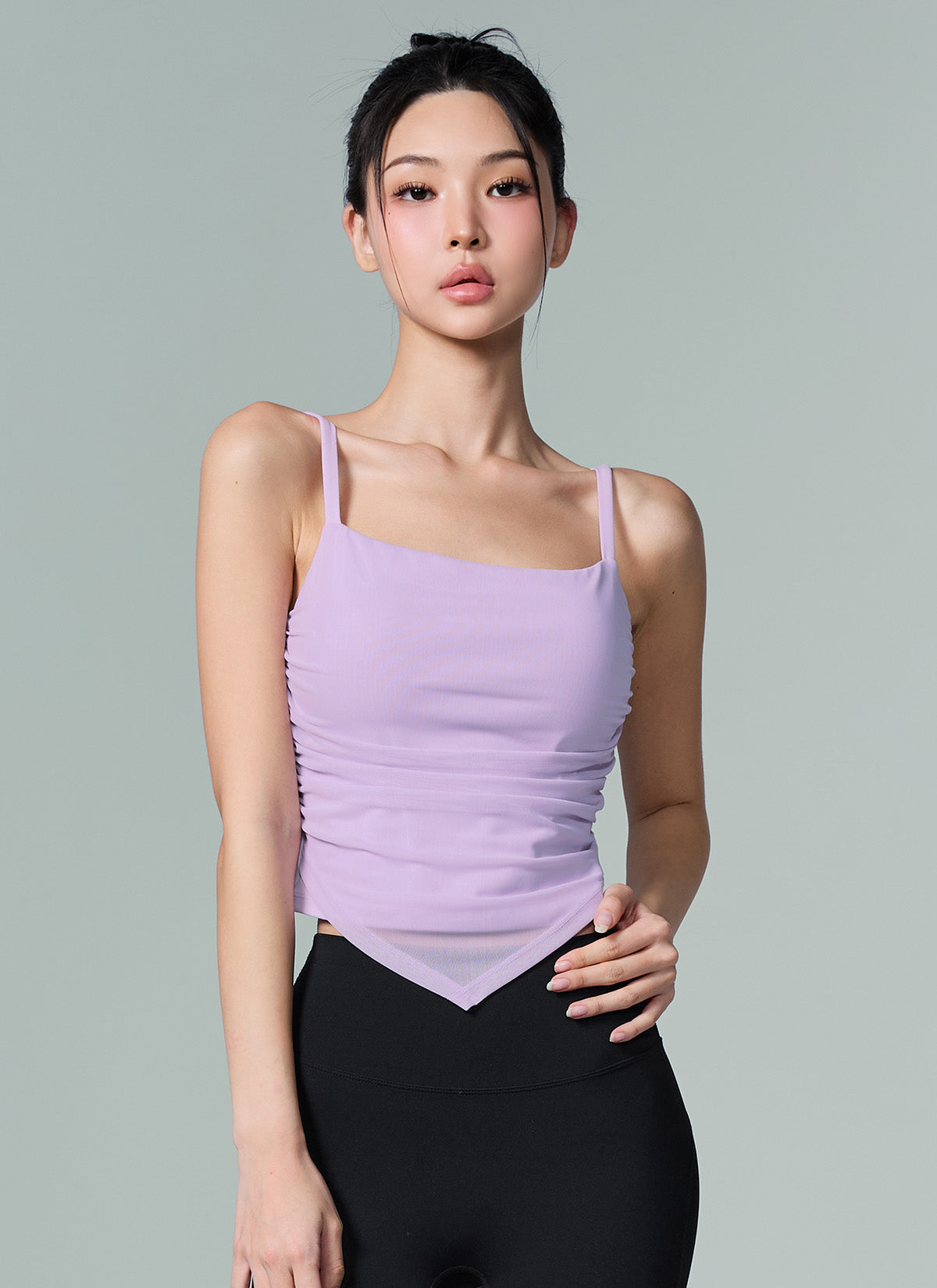 Unbalanced Layered Crop Top