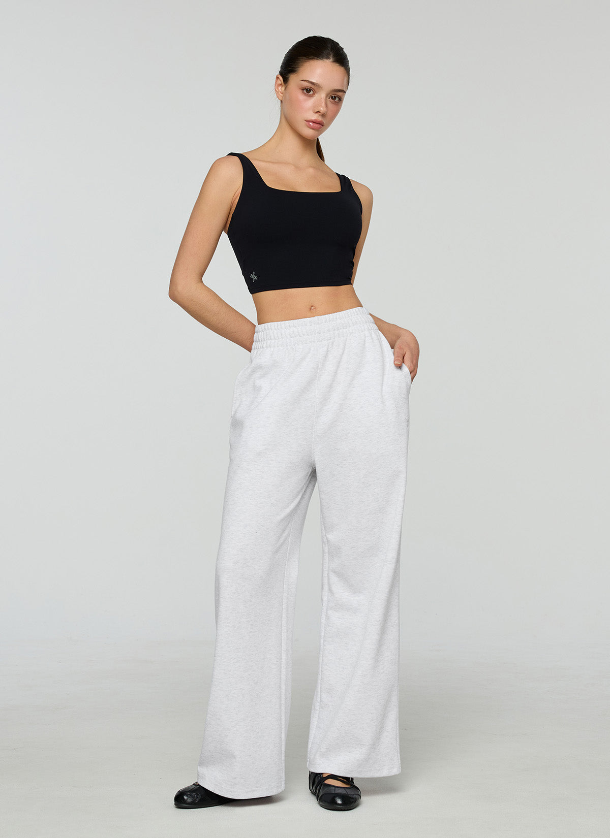 Black Label Signature Power Rise Back Twist Crop Top