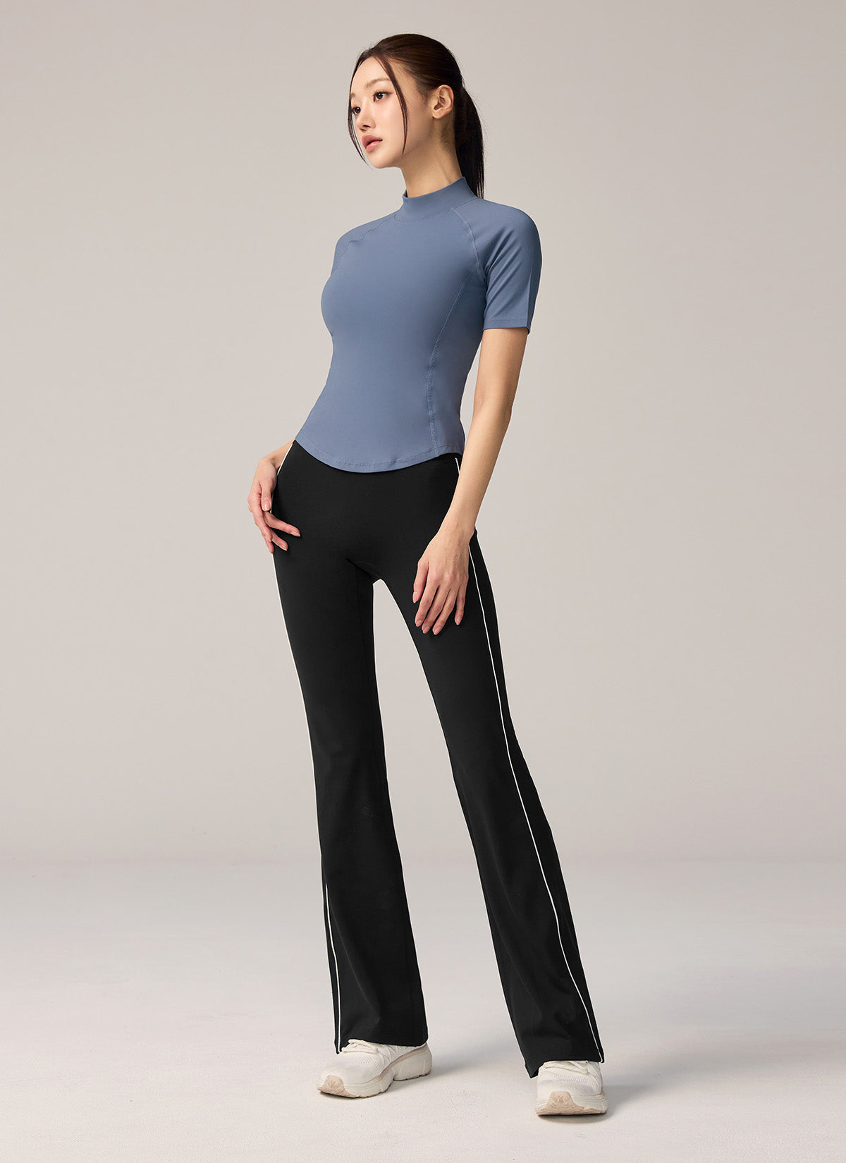 Comfort Fine Piping Boots Cut Leggings