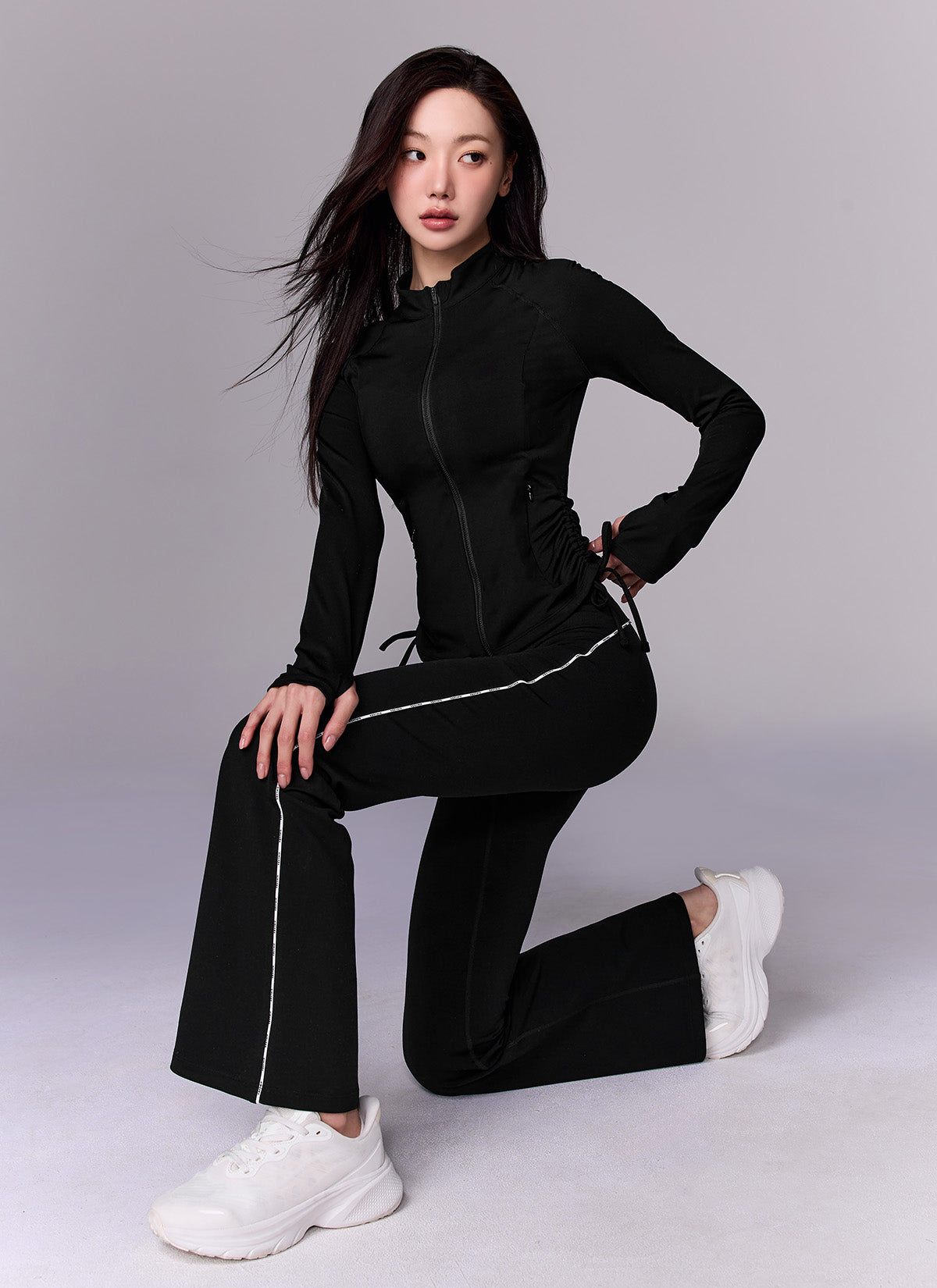 Comfort Fine Logo Piping Bootcut Sports Leggings