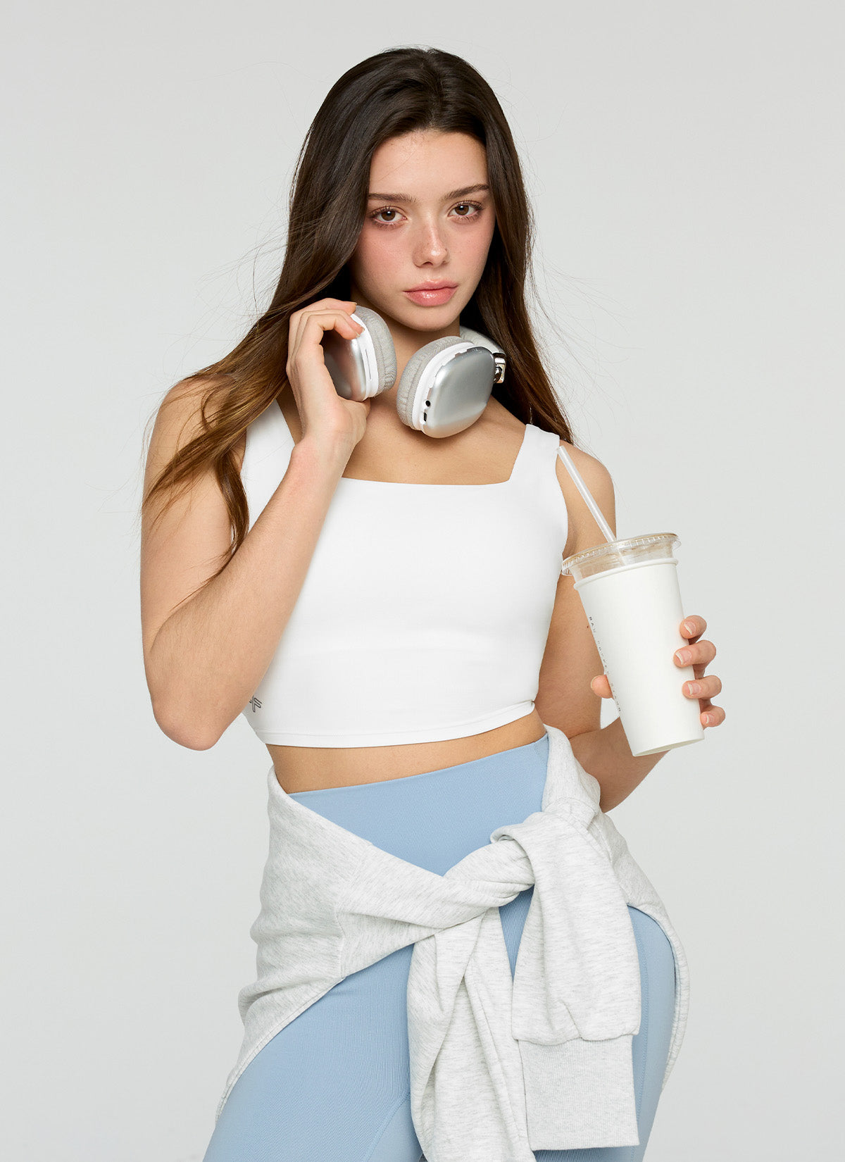 Black Label Signature Power Rise Back Twist Crop Top