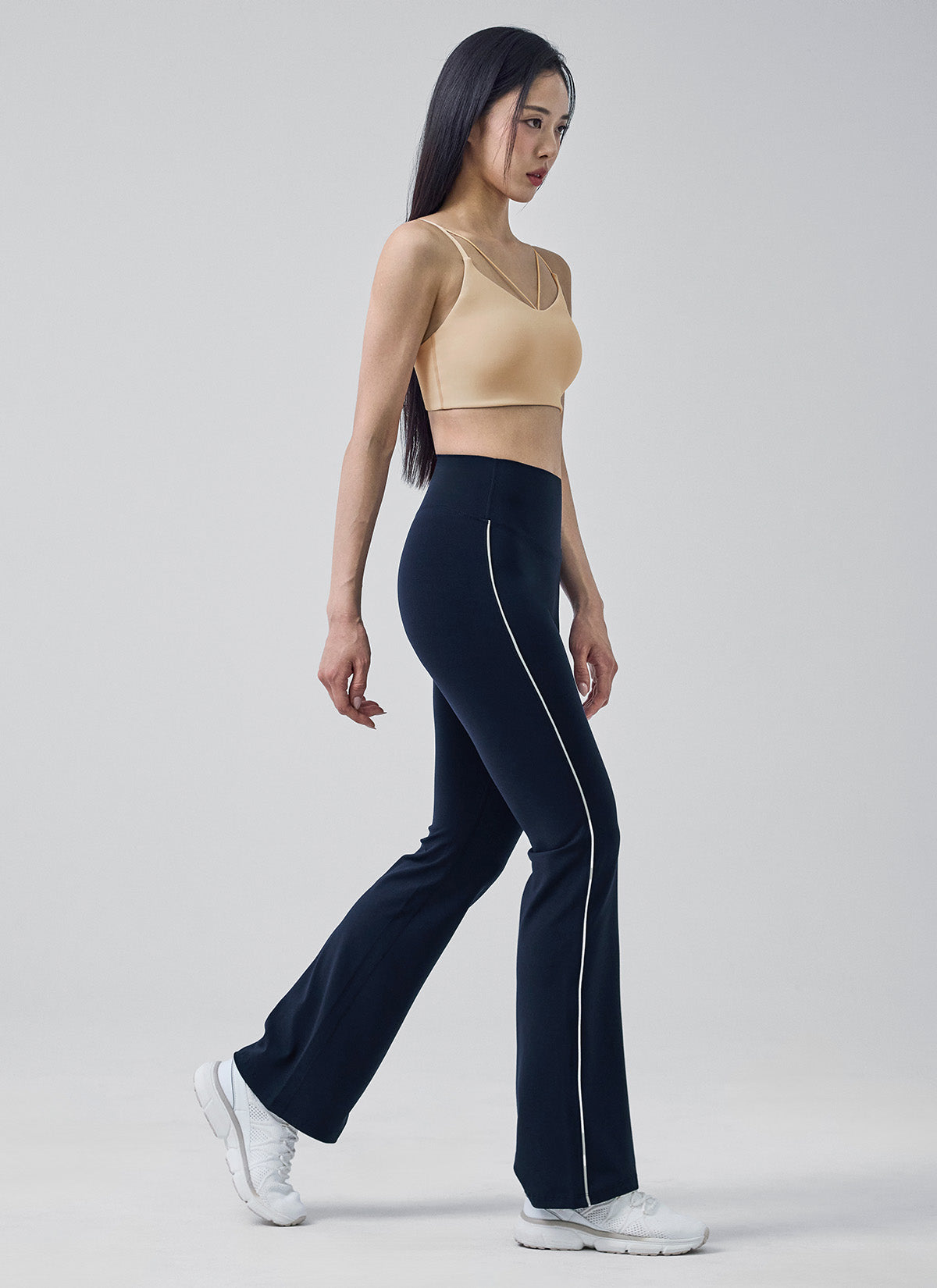Comfort Fine Piping Boots Cut Leggings