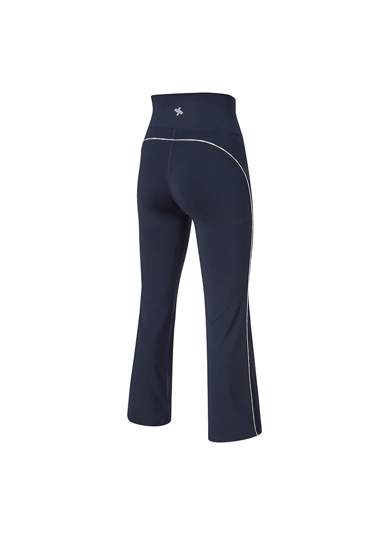 Comfort Fine Logo Piping Bootcut Sports Leggings