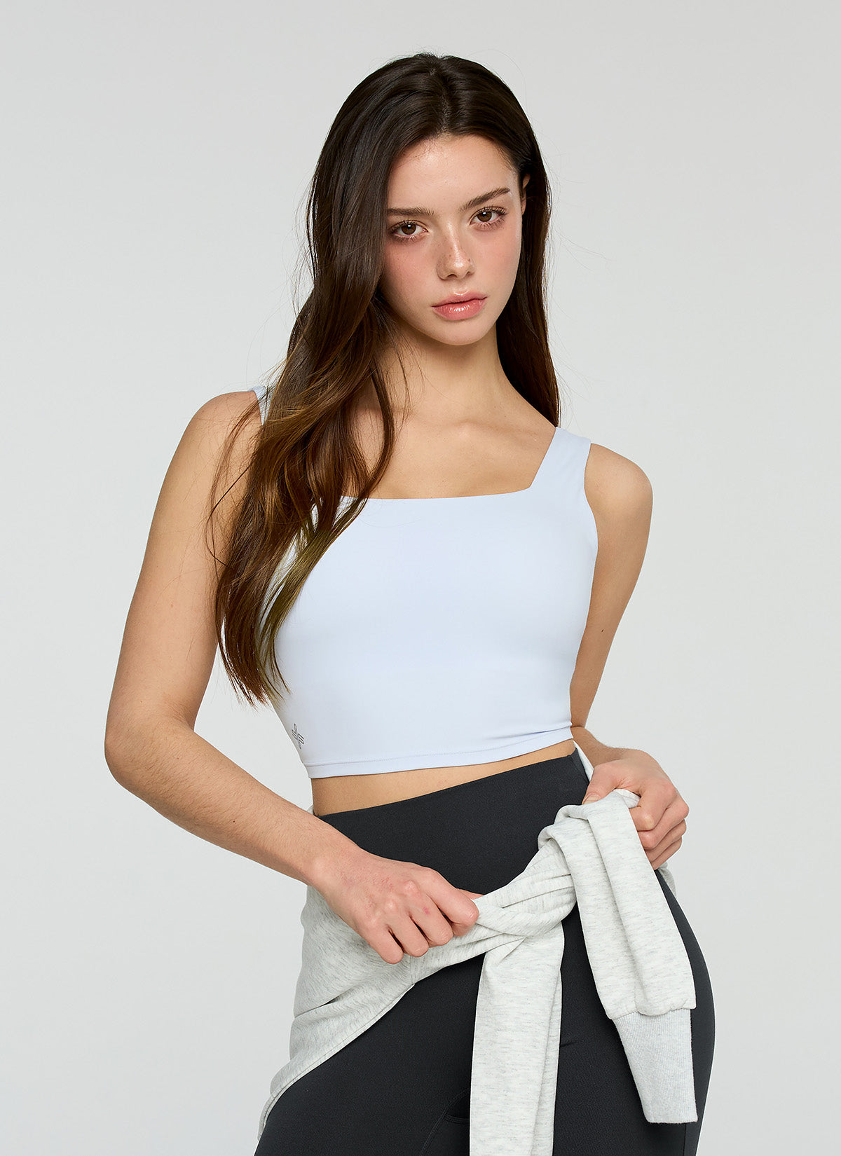 Black Label Signature Power Rise Back Twist Crop Top