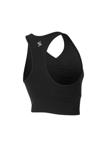 Black Label Signature Power Rise Shirring Crop Top